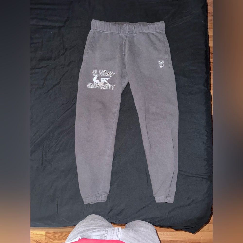 PLAYBOY University Charcoal Joggers